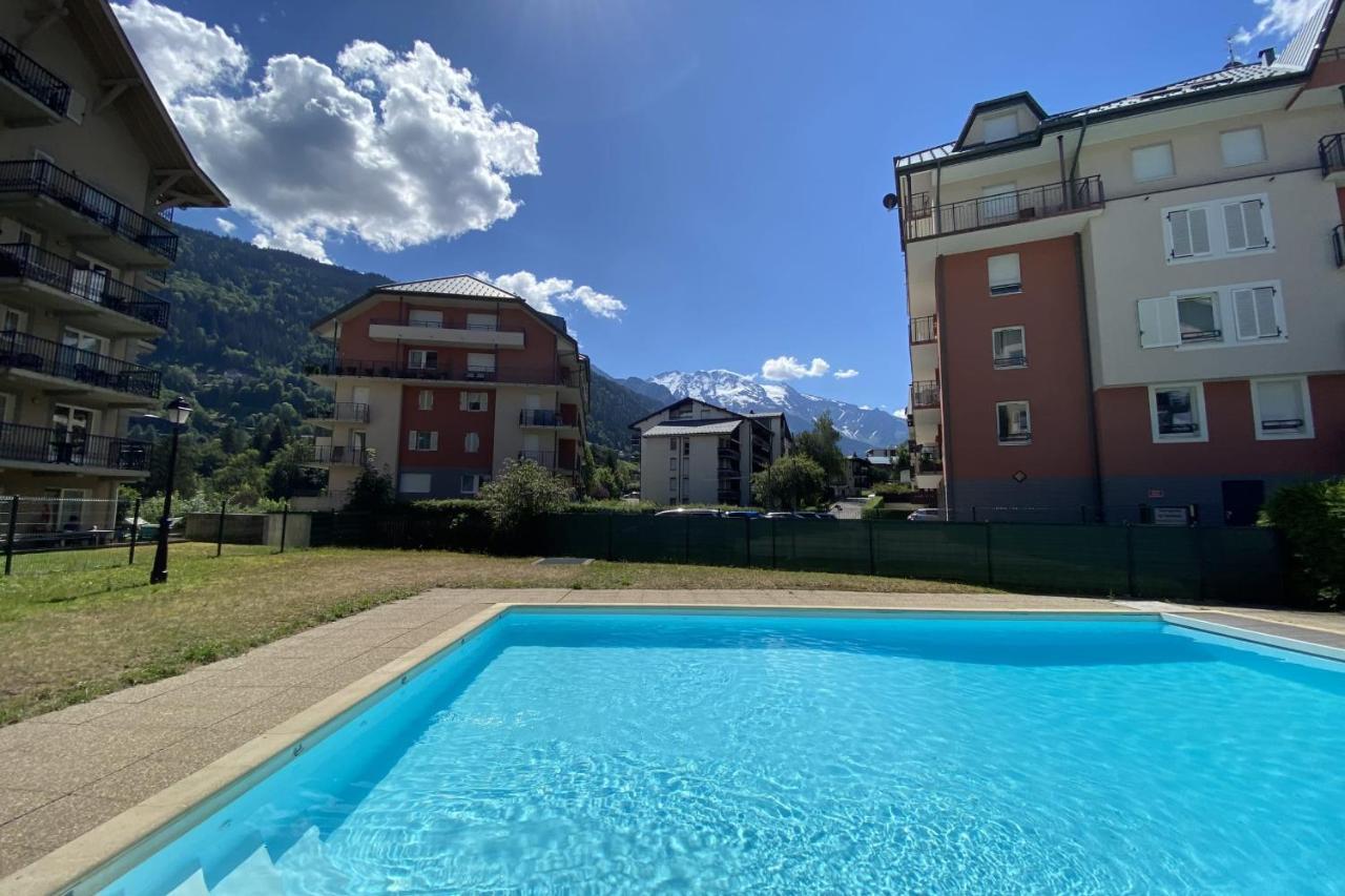 Flat In Residence With Swimming Pool Saint-Gervais-les-Bains Exterior foto